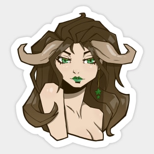 Taurus Portrait Sticker